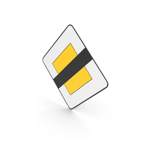 Spanish Sign End of Priority PNG & PSD Images