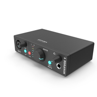 Arturia MiniFuse 1 USB Audio Interface Black PNG & PSD Images