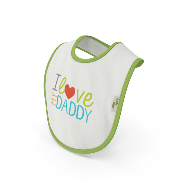 Baby Bib With Print I Love My Daddy Deployed PNG & PSD Images