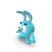 BalloonToons Krash Character Scared Pose PNG & PSD Images