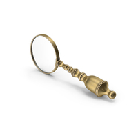 Antique Brass Magnifying Glass PNG & PSD Images
