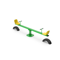 Green See Saw With Tires PNG & PSD Images