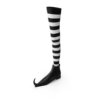 Witch Boot With Stocking v PNG & PSD Images