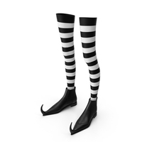 Witch Boots With Stockings PNG & PSD Images