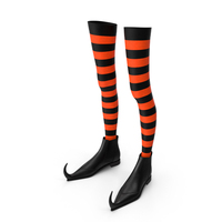 Witch Boots With Stockings PNG & PSD Images