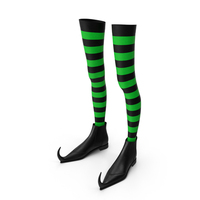 Witch Boots with Stockings PNG & PSD Images