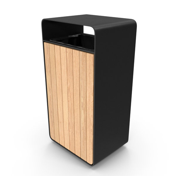 Wooden Litter Bin PNG & PSD Images
