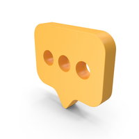 Talk Icon Yellow PNG & PSD Images