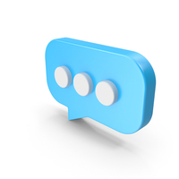 Talk Icon Blue PNG & PSD Images