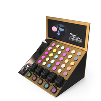 Eyeshadow Display Gold PNG & PSD Images