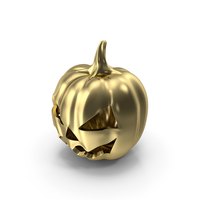 Gold Face Pumpkin PNG & PSD Images