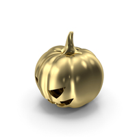 Gold Face Pumpkin PNG & PSD Images