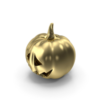 Gold Face Pumpkin PNG & PSD Images