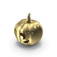 Gold Face Pumpkin PNG & PSD Images