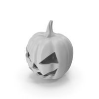 Pumpkin Face White PNG & PSD Images