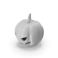 White Pumpkin Face PNG & PSD Images