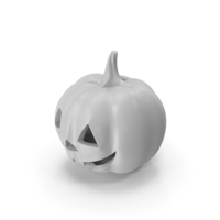 White Pumpkin Face PNG & PSD Images