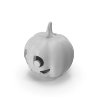 White Pumpkin Face PNG & PSD Images