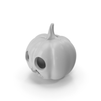 White Pumpkin Face PNG & PSD Images