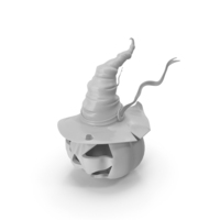 White Witch Pumpkin Hat PNG & PSD Images