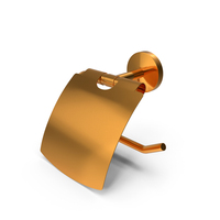 Ormara Gloss Silver Effect Wall Mounted Toilet Roll Holder Golden PNG & PSD Images