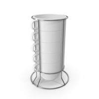 Stack Of White Coffee Cups PNG & PSD Images