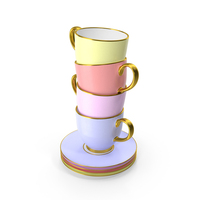 Stack Of Coffee Cups PNG & PSD Images