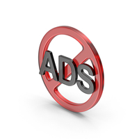 Glass No Ads Symbol PNG & PSD Images