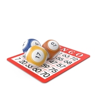 Bingo Balls On Card PNG & PSD Images