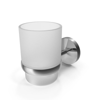 Ormara Silver Chrome Effect Glass And Steel Tumbler PNG & PSD Images