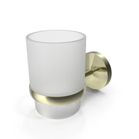 Ormara Silver Chrome Effect Glass And Steel Tumbler Taupe PNG & PSD Images
