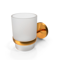 Ormara Silver Chrome Effect Glass And Steel Tumbler Golden PNG & PSD Images