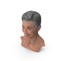 Chinese Elderly Man Head Smiling PNG & PSD Images