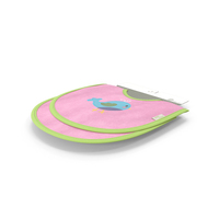 Eco Hanger with Two Pink Bibs for Newborn PNG & PSD Images