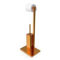 Kotra Stainless Steel Toilet Caddy Golden PNG & PSD Images