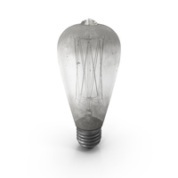 Old Dusty Edison Light Bulb PNG & PSD Images
