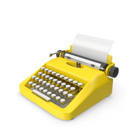Cartoon Typewriter PNG & PSD Images