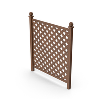 Garden Fence Dark Wood PNG & PSD Images