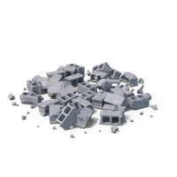 Cinder Block Debris PNG & PSD Images