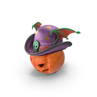 Witch Cap Pumpkin Face PNG & PSD Images