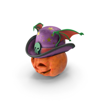 Witch Pumpkin Face Hat PNG & PSD Images