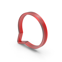 Glass Speech Bubble Symbol PNG & PSD Images