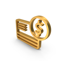 Gold Account Balance Sheet Icon PNG & PSD Images