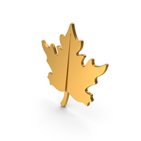 Gold Tree Leaf Icon PNG & PSD Images