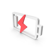 Battery 1 Bar Charge Symbol PNG & PSD Images