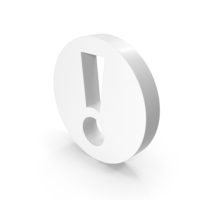 Round Warning Exclamation Mark Symbol PNG & PSD Images
