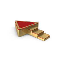 Podium Stage Single Triangle With Steps PNG & PSD Images