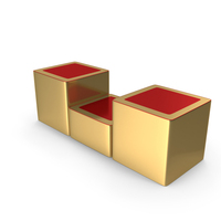 Squares Podium With Three Steps PNG & PSD Images