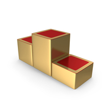 Squares Podium With Three Steps PNG & PSD Images