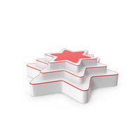 Star Shaped Podium With 3 Steps PNG & PSD Images